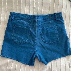 Carve Designs Oahu High Waist Women Corduroy Shorts - Pacifica Blue